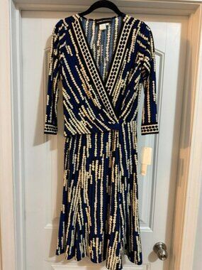 donna morgan blue green dress Keirna main image 1